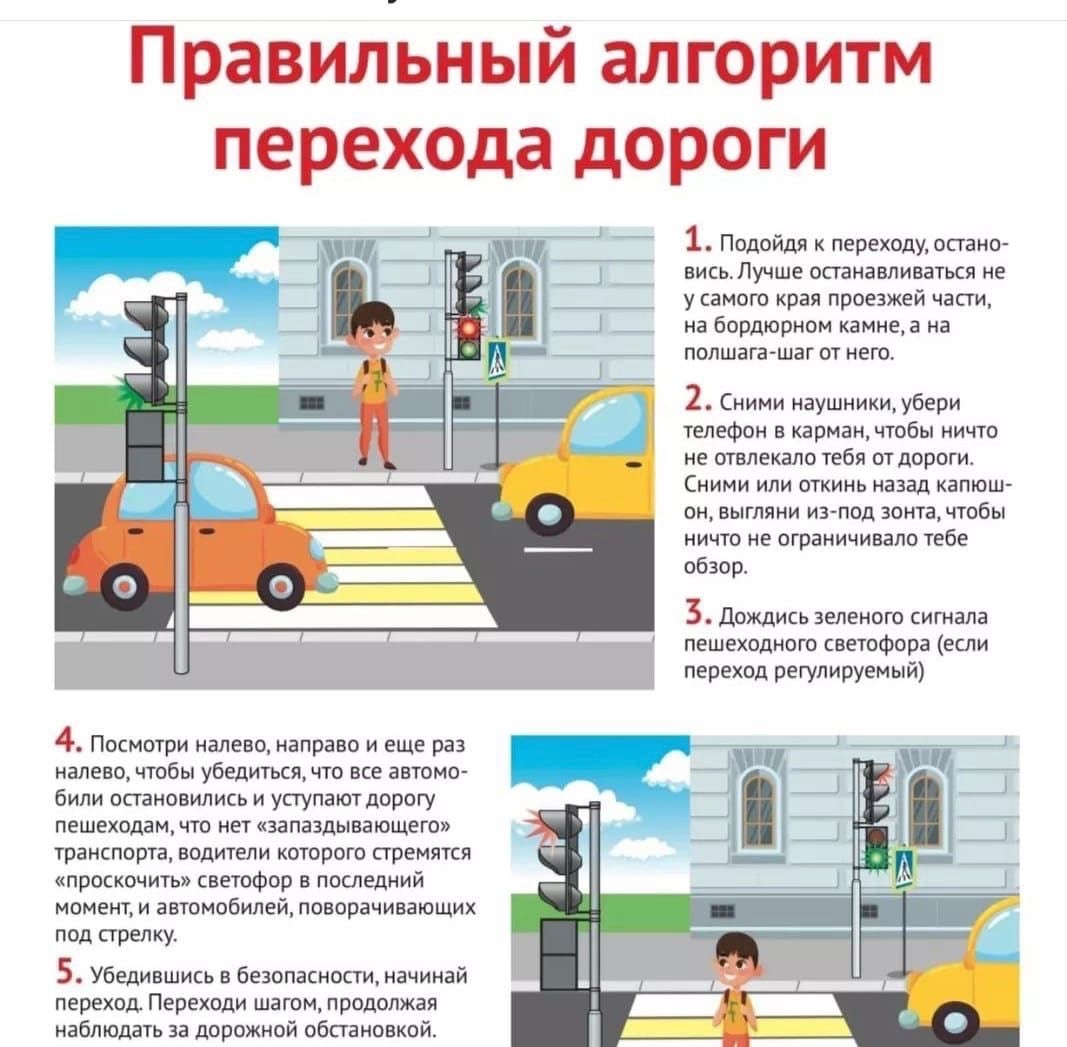 Алгоритм перехода проезжей части.